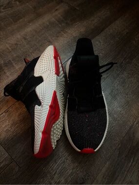 Men’s Adidas Athletic Sneakers - Black and Red